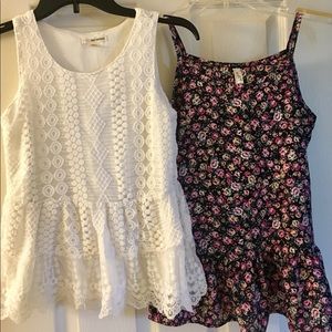 Girls size 14 dressy tank set